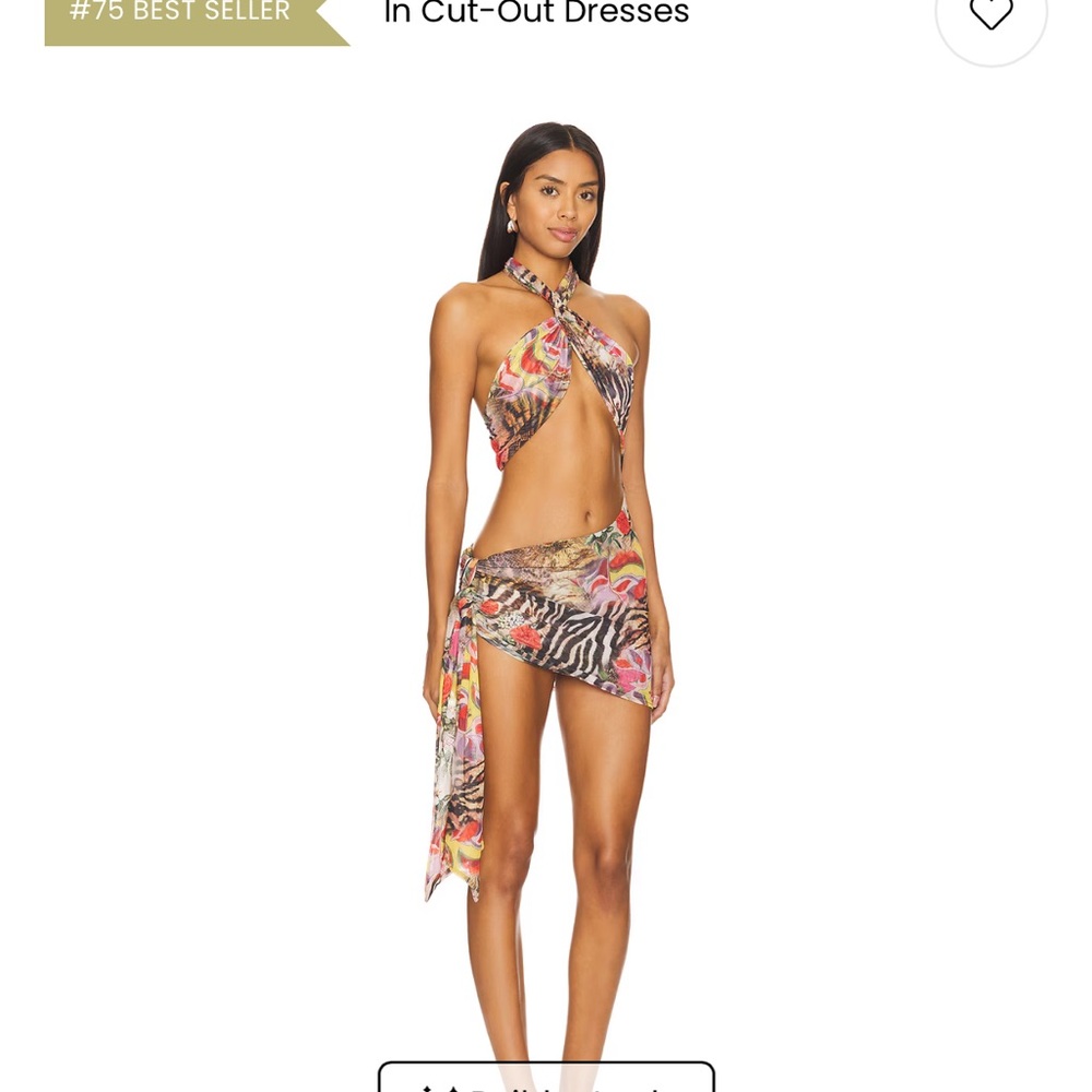 Jaded London Multicolor Cut-Out Mini Dress - Picture 2 of 4